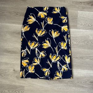 Floral Pencil Skirt Small